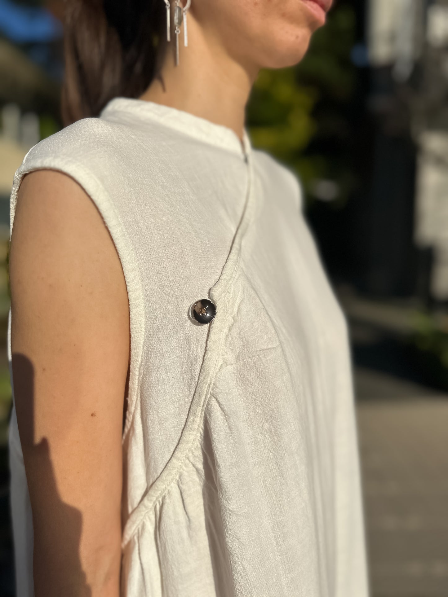 Cotton/Ramie Oriental Style Dress