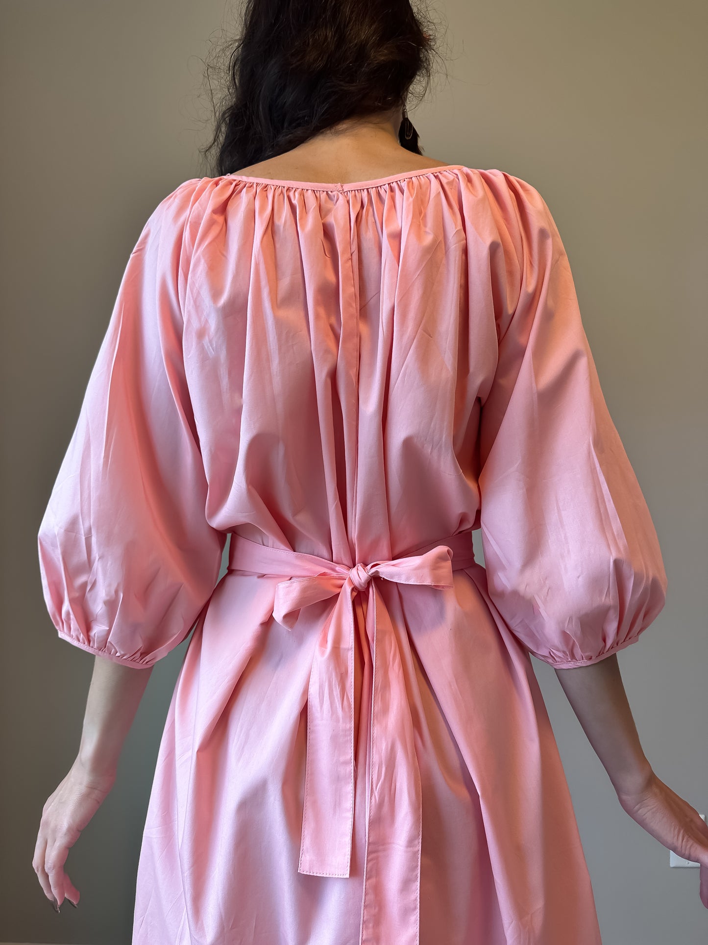 Beige Charm Cotton Dress