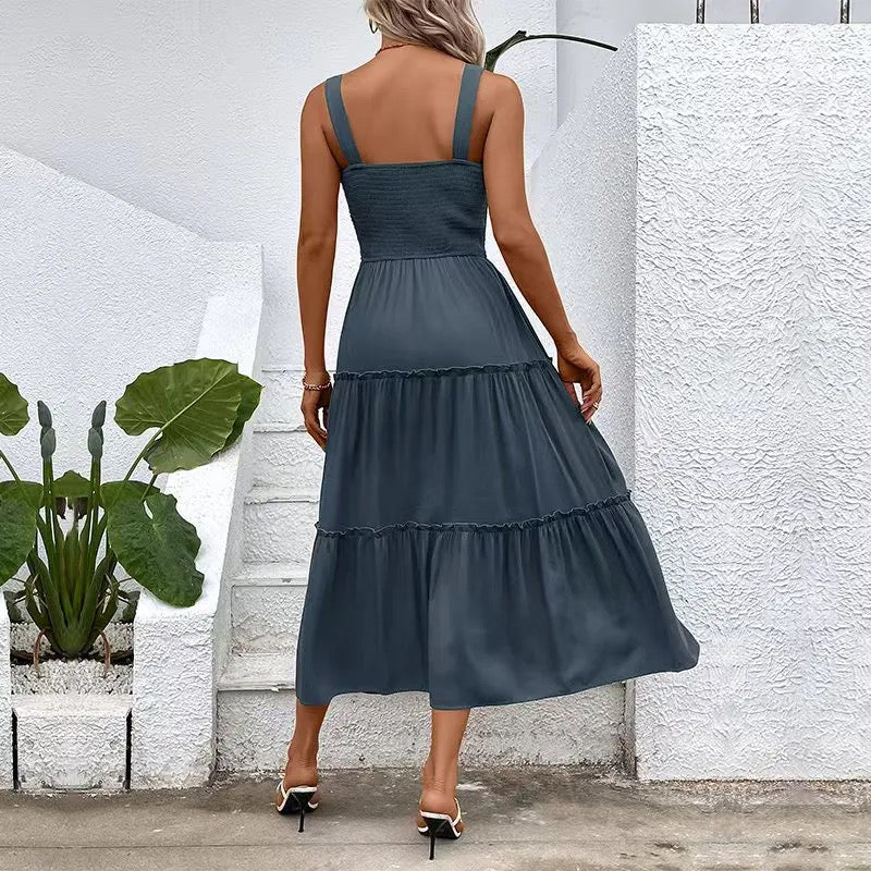 Grey Midi Sundress