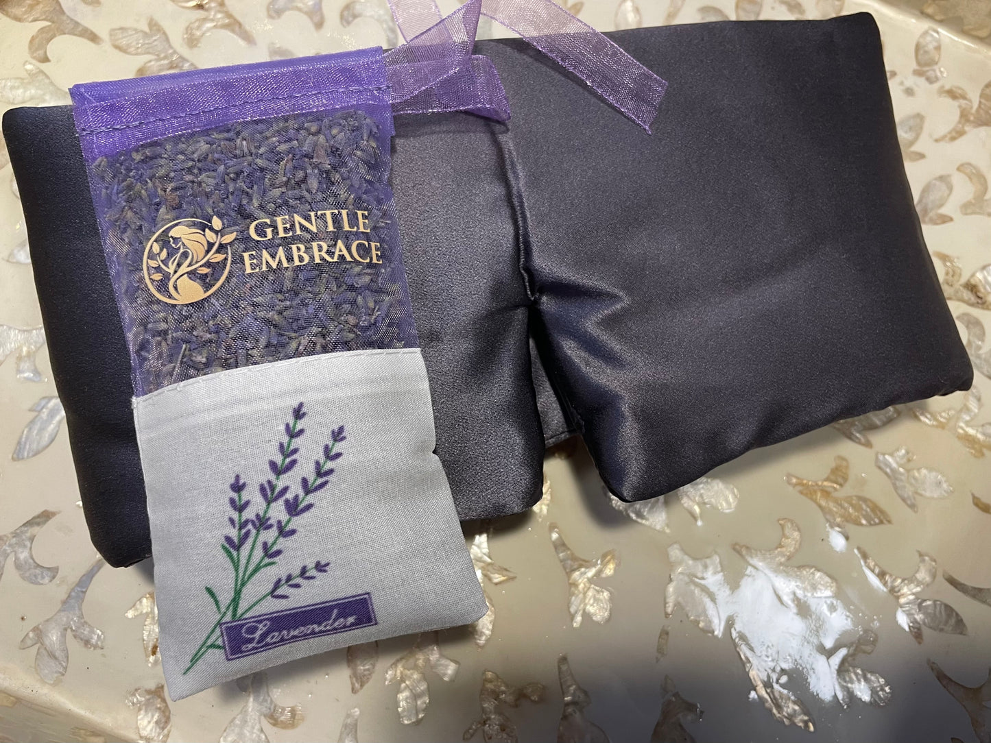 Dreamy Silk & Lavender Sleep Set (Oversized Silk Eye Mask & Lavender Sachet)