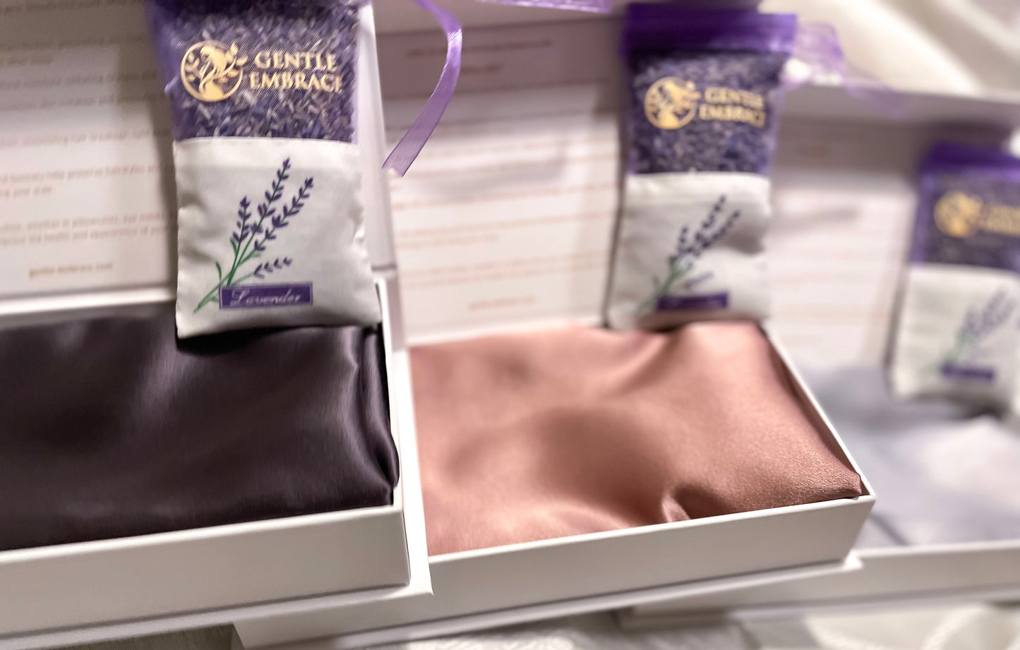 The Tranquil Silk & Lavender Sleep Set (Silk Pillowcase & Lavender Sachet)