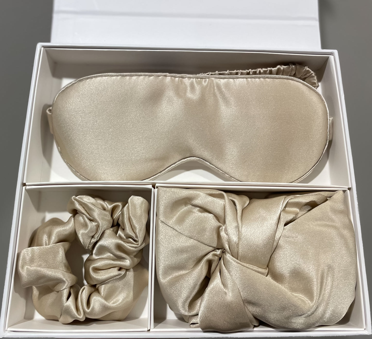 The Blissful Silk Sleep Trio (Silk Eye Mask, Silk Bonnet & Silk Scrunchie)