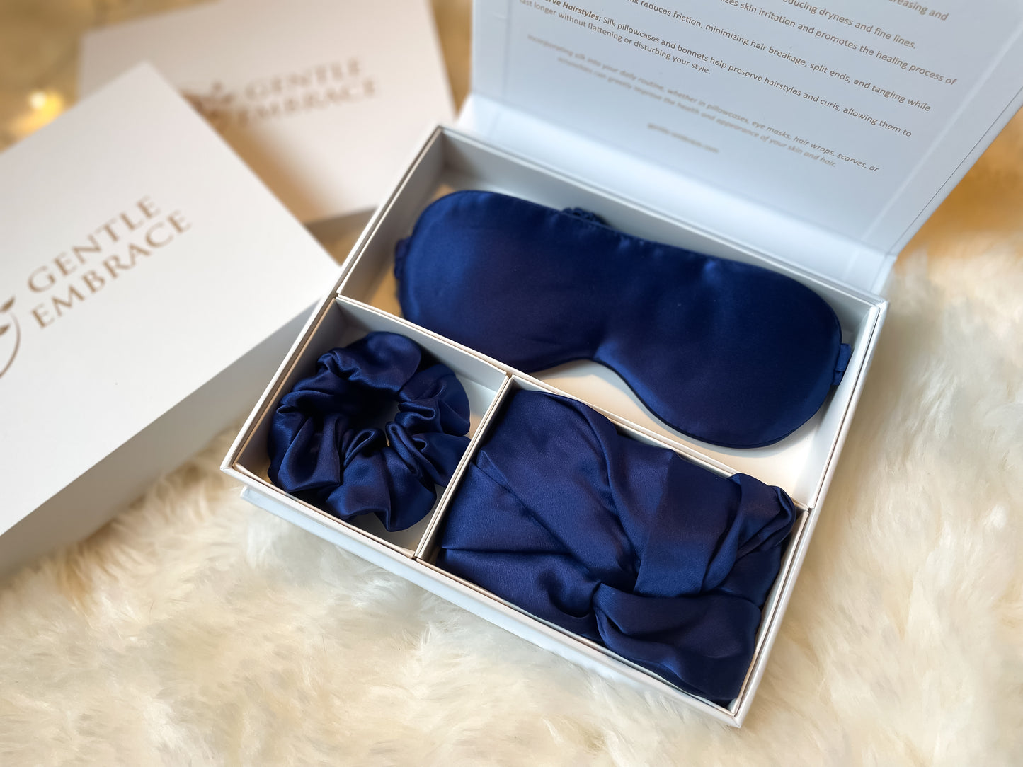 The Blissful Silk Sleep Trio (Silk Eye Mask, Silk Bonnet & Silk Scrunchie)