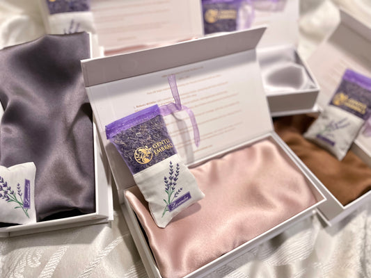 The Tranquil Silk & Lavender Sleep Set (Silk Pillowcase & Lavender Sachet)