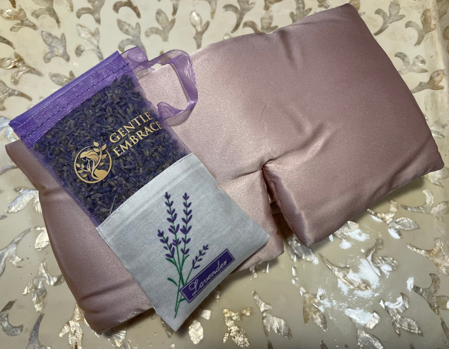 Dreamy Silk & Lavender Sleep Set (Oversized Silk Eye Mask & Lavender Sachet)