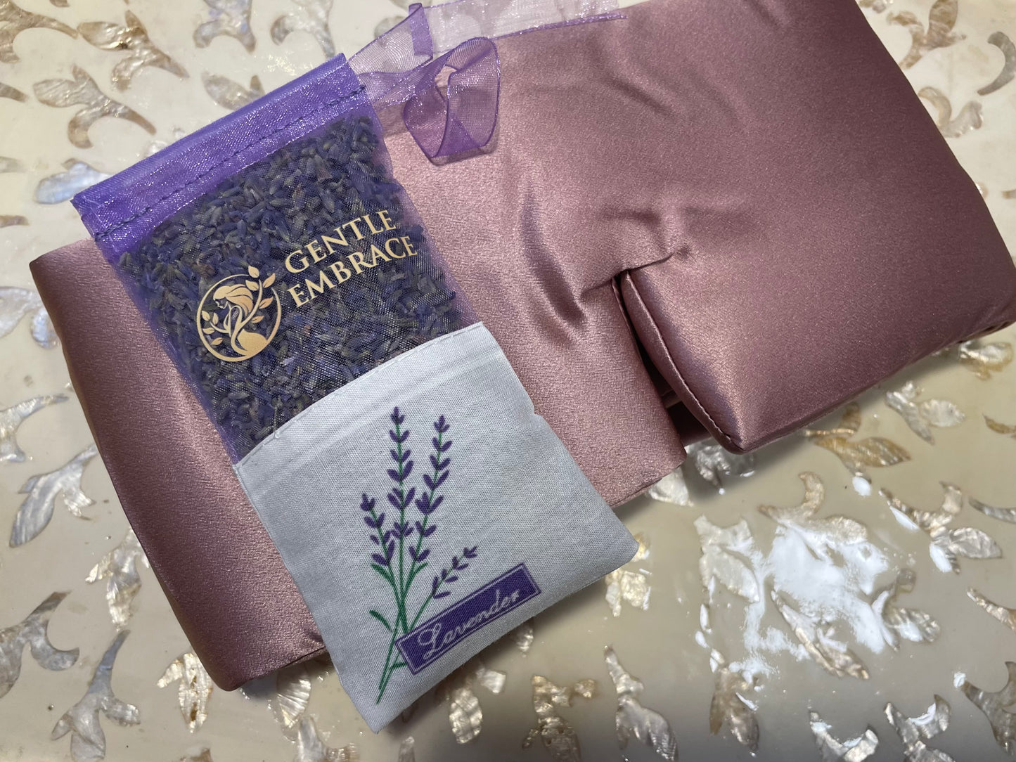 Dreamy Silk & Lavender Sleep Set (Oversized Silk Eye Mask & Lavender Sachet)