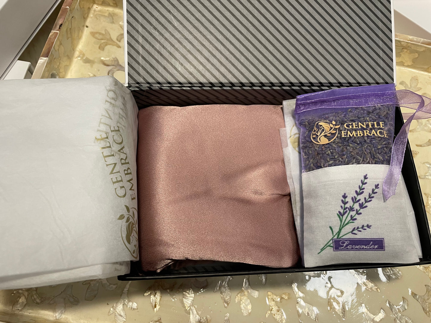 Dreamy Silk & Lavender Sleep Set (Oversized Silk Eye Mask & Lavender Sachet)